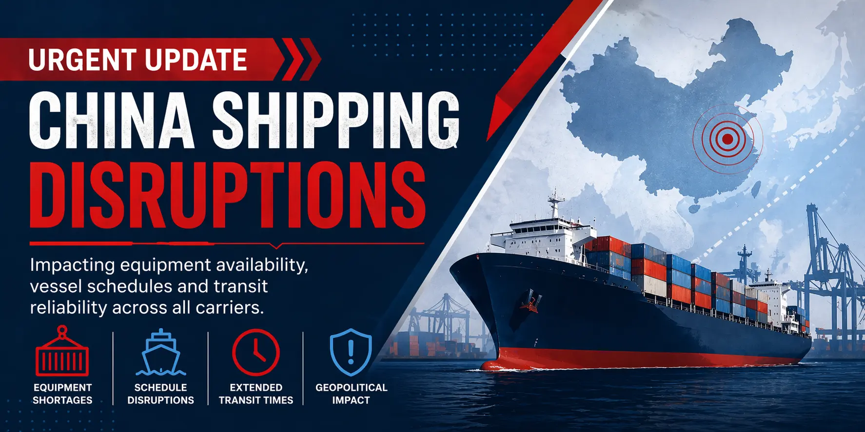 China Shipping Disruptions Banner